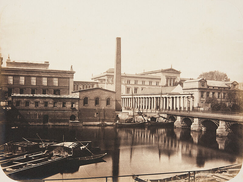 Leopold Ahrendts, Spree mit Museumsinsel, 1856–1858