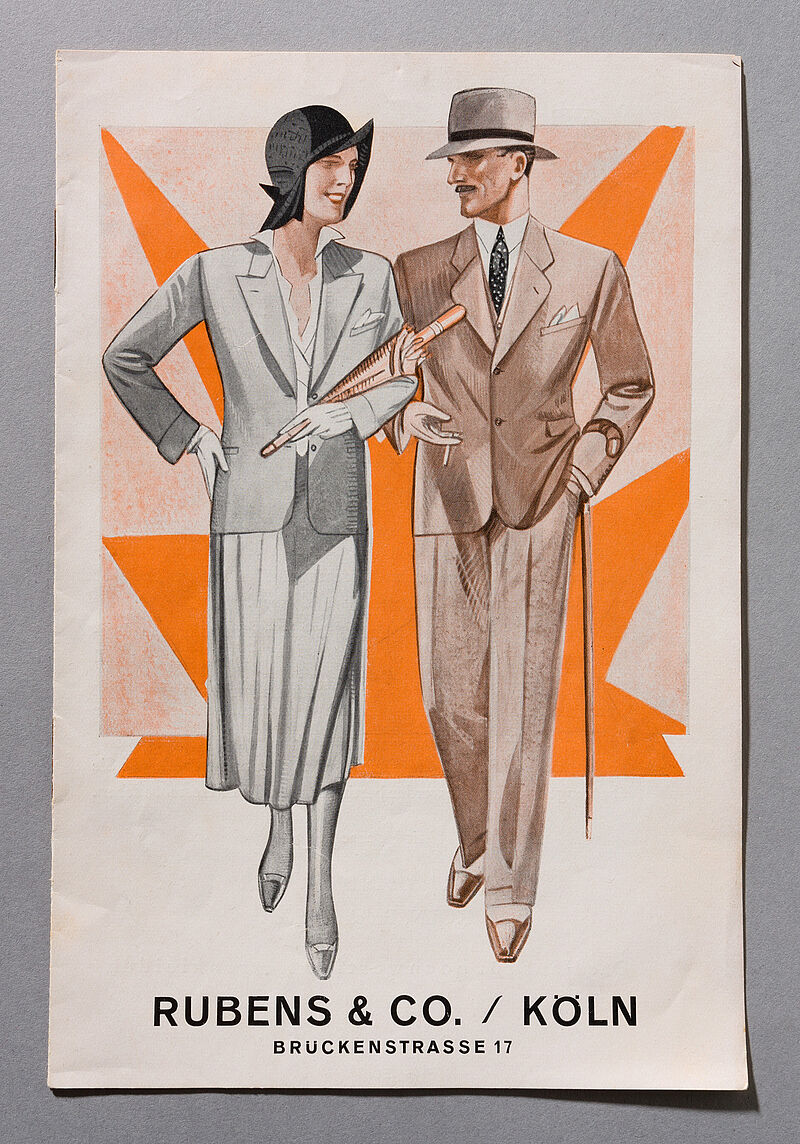 Werbeschrift: Rubens & Co., Köln Brückenstraße 17, Das Haus für hochwertige Herrenkleidung, 1931