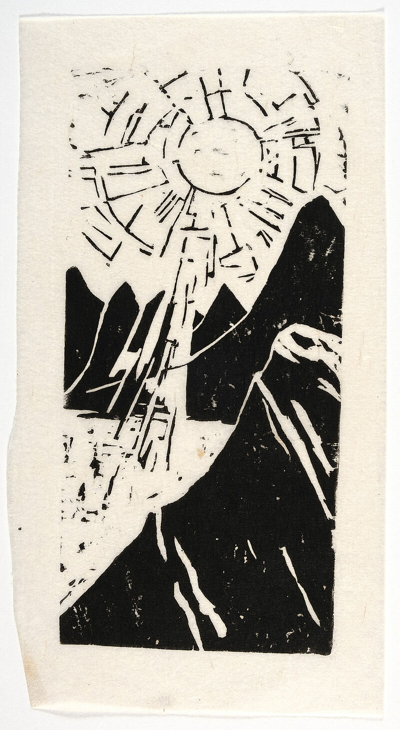 Maria Luiko, Berge mit Sonne I, um 1935