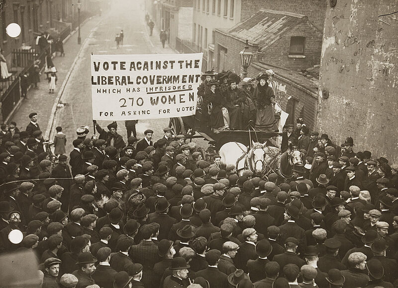 Philipp Kester, Suffragetten-Demonstration – Demonstration gegen die Regierung der Liberalen Partei, 1905