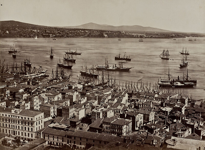 Abdullah Frères, Blick auf den Bosporus, um 1880
