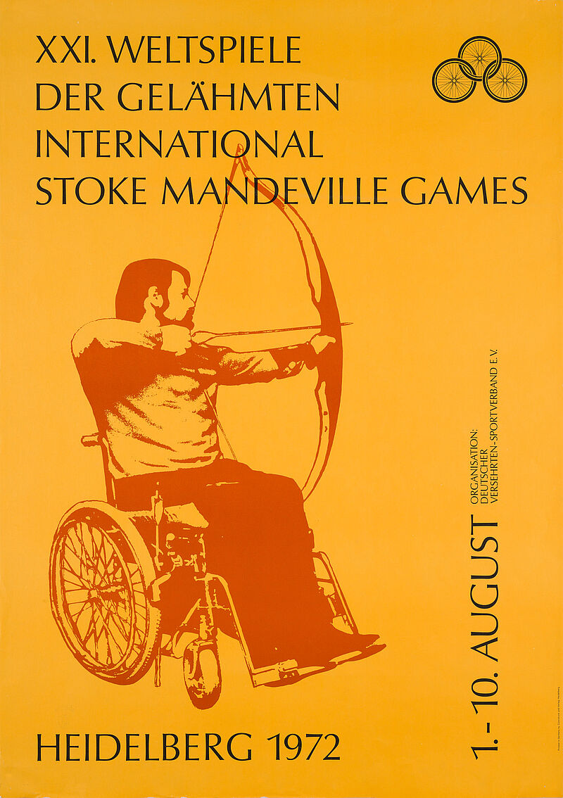 Anonym, Anonym, „XXI. Weltspiele der Gelähmten / international stoke mandeville games / Heidelberg 1972 / 1.-10. August / Organisation: Deutscher Versehrten-Sportverband e.V.“ (Originaltitel), 1972