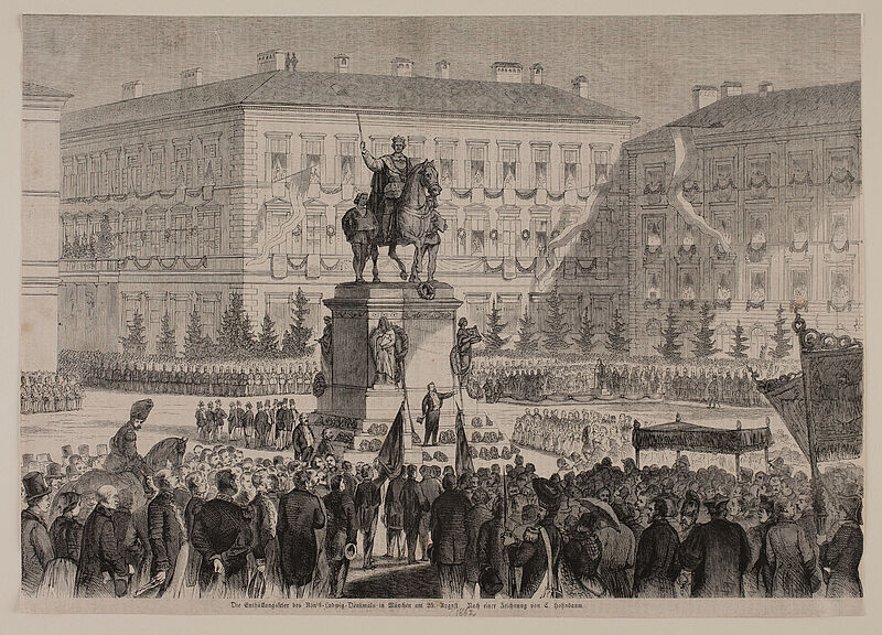 Franz Carl Hohnbaum, Reiterdenkmal für Ludwig I., 1862