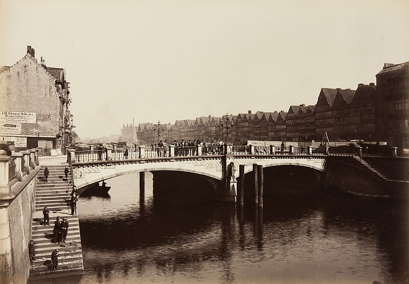 Georg Koppmann, Brooksbrücke (Aus: Hamburg 1884. Ansichten aus dem niederzulegenden Stadttheil), 1884