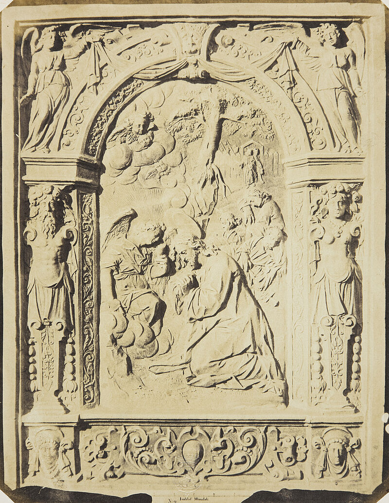 Ludwig Belitski, Christus am Ölberg, mitteldeutsche Ofen-Arbeit, Ende des 16. Jahrhunderts (aus: Vorbilder für Handwerker und Fabrikanten...), vor 1855