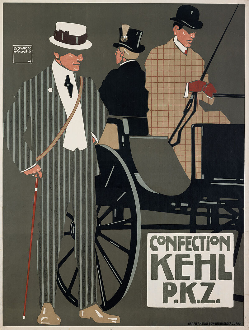 Ludwig Hohlwein, „CONFECTiON / KEHL / P.K.Z.“ (Originaltitel), 1908