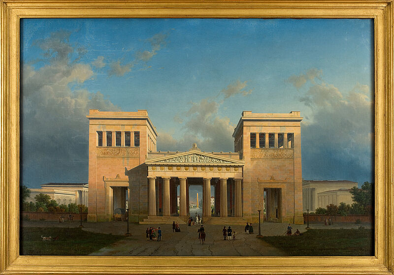 Leo von Klenze, Die Propyläen auf dem Münchner Königsplatz, 1848