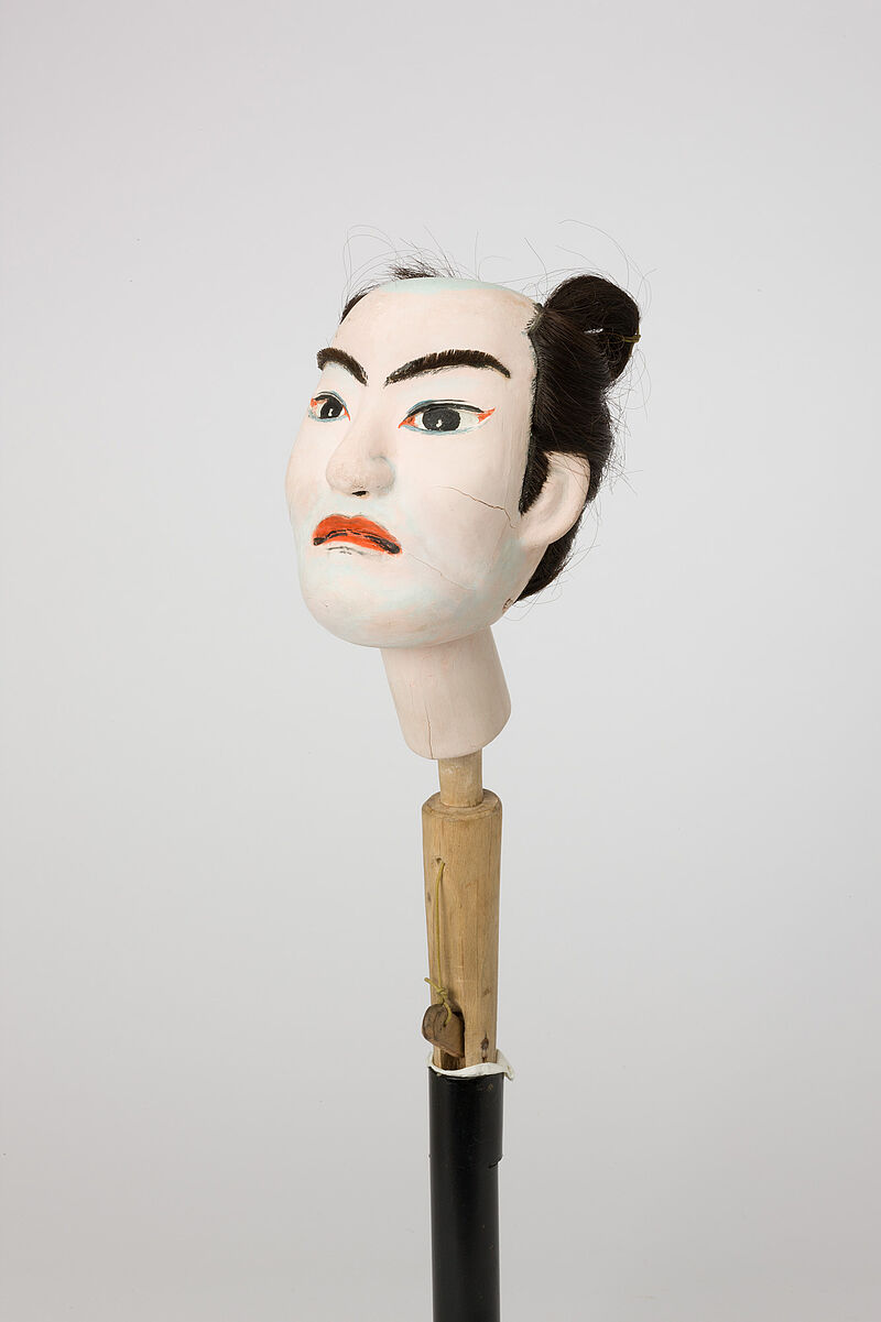 Kuruma-Ningyō-Figur "Oguri Hangan", 1965