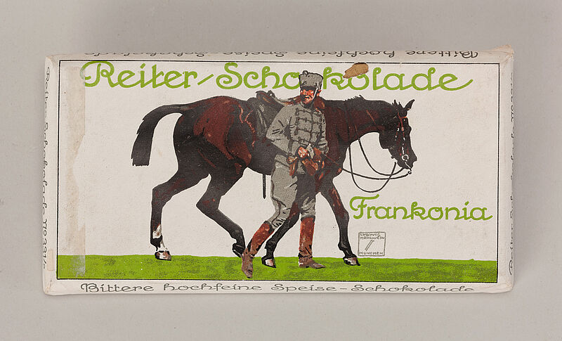 Ludwig Hohlwein, „Reiter-Schokolade Frankonia“ (Originaltitel), 1914