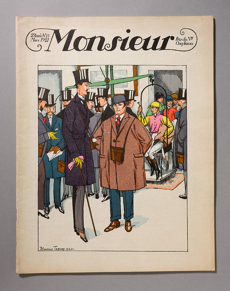 Maurice Taquoy, Zeitschrift: Monsieur, Revue des élégances, 2. Jg., Nr. 15, Paris, März 1921