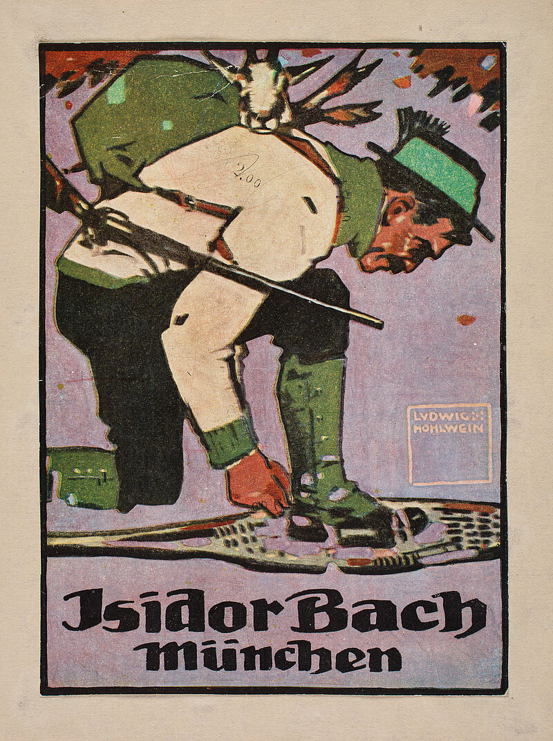 Ludwig Hohlwein, „Isidor Bach München“ (Originaltitel), um 1910