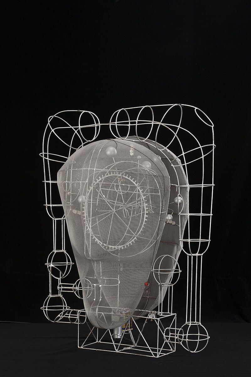Ben Vornholt, Mobile Skulptur „Kopf' mit innerer Bewegungsmechanik, 1969