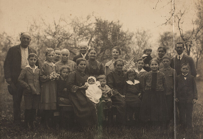 Frank Eugene, Familienporträt bei Taufe, um 1910