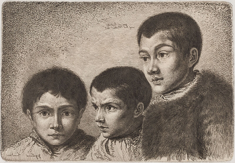 Ludwig Emil Grimm, "Zigeuner Kinder" (Originaltitel), 1815