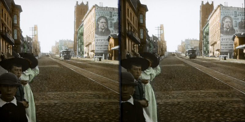 Anonym (Verlag August Fuhrmann, Berlin), Vereinigte Staaten von Amerika. Straßenszene in San Francisco, um 1900