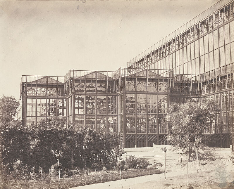 Franz Hanfstaengl, Münchner Glaspalast – Außenansicht, 1854