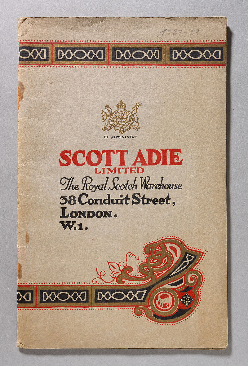 Kaufhauskatalog: Scott Adie limited. The Royal Scotch Warehouse, London, 1927/28