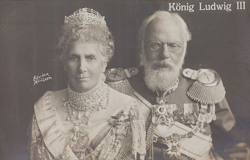Atelier Elvira, König Ludwig III. von Bayern mit seiner Frau Marie Therese