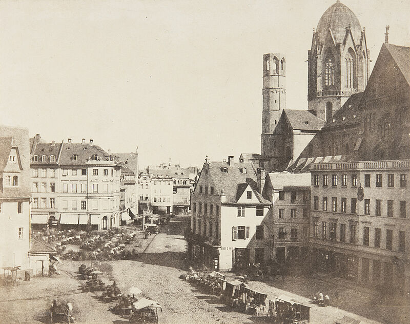 Charles Marville, Mainz, Marktplatz, 1852/1853