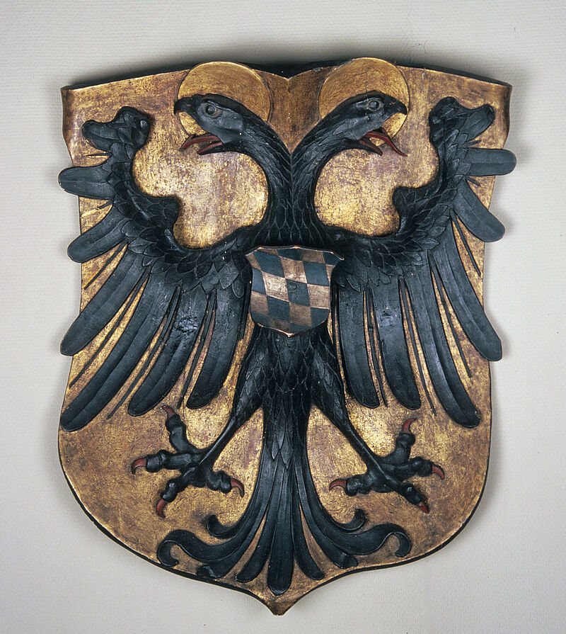 Erasmus Grasser, Wappen Kaiser Ludwigs des Bayern aus dem Fest- und Tanzsaal des Alten Rathauses in München, 1477
