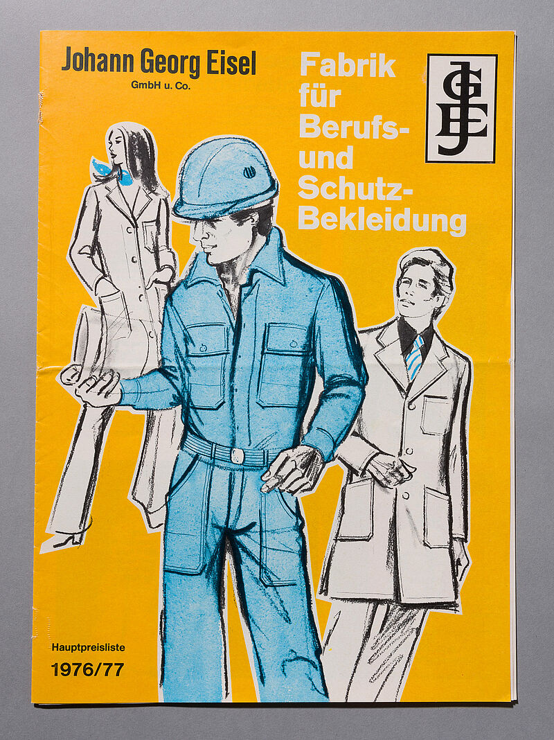 Verkaufskatalog: Johann Georg Eisel, Fabrik für Berufs- und Schutzkleidung, Frankfurt a. M., 1976/ 77