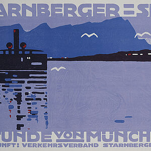Ludwig Hohlwein, „STARNBERGER=SEE / ½ STUNDE VON MÜNCHEN“ (Originaltitel), 1910