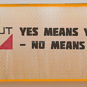 WUT-Kollektiv, Banner "WUT. Yes means Yes – No means No!", 2019