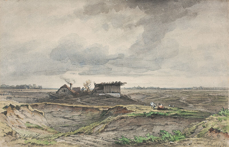 August Seidel, Das "Sandhäusl" auf dem Marsfeld, 1839