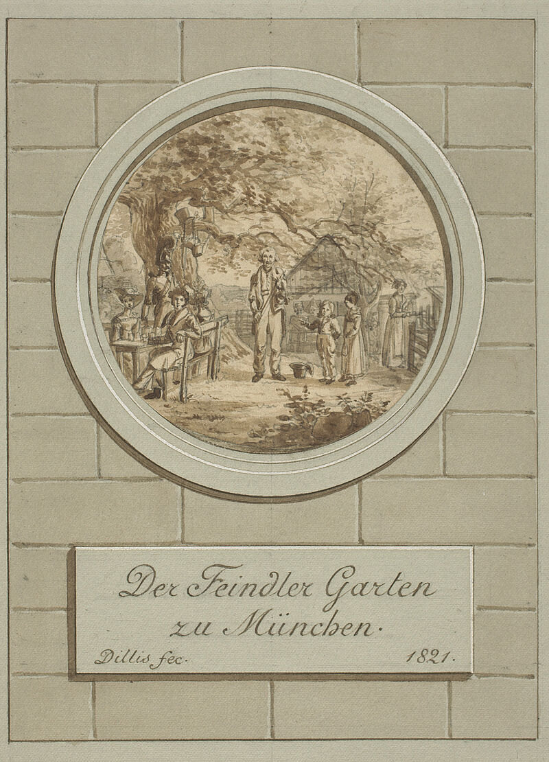 Johann Georg von Dillis, Gasthaus Feindler, 1821, 1821