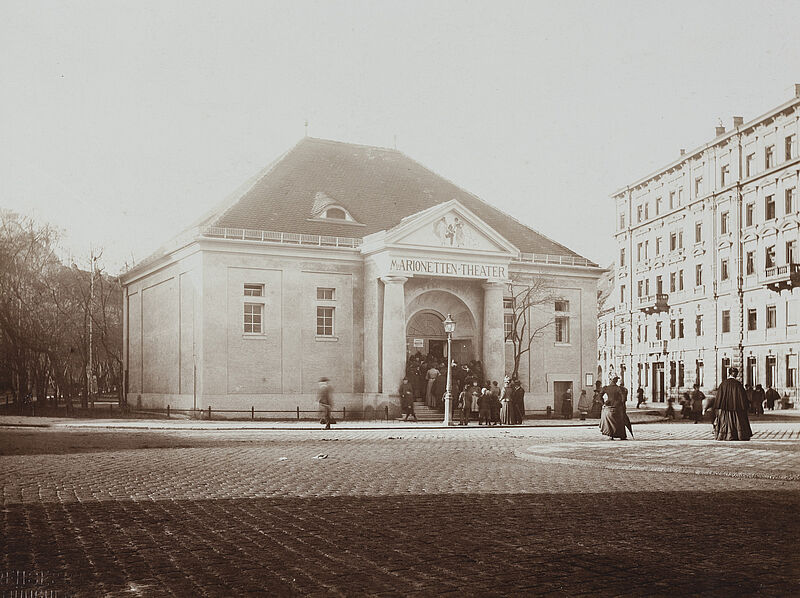 Münchner Marionettentheater, Friedrich Rehse, Foto "Marionetten-Theater an der Blumenstraße", um 1901