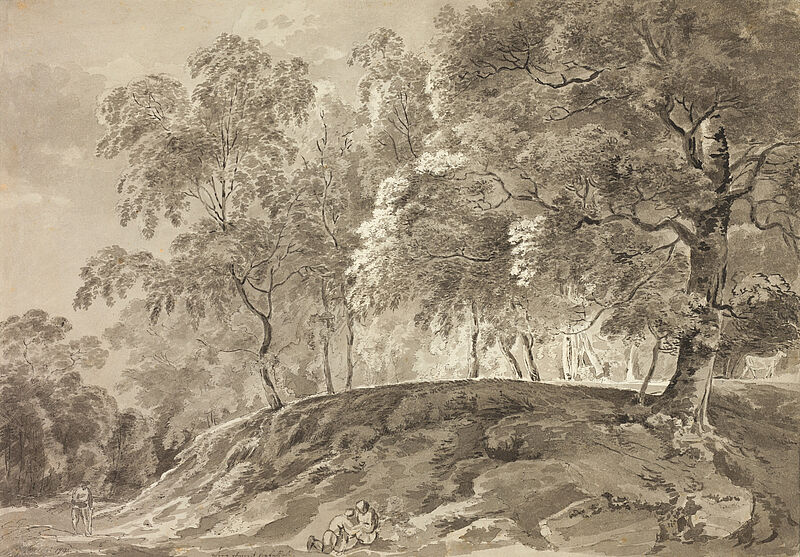 Johann Georg von Dillis, Waldlandschaft bei Hesselohe, 1791