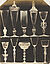 Ludwig Belitski, Gruppe von zehn venezianischen Pokalen und Flügelgläsern, freie Glasmacher-Arbeit mit gepressten Masken, zwei Fünftel Naturgröße, 15. u. 16. Jahrhundert (aus: Vorbilder für Handwerker und Fabrikanten...), vor 1855