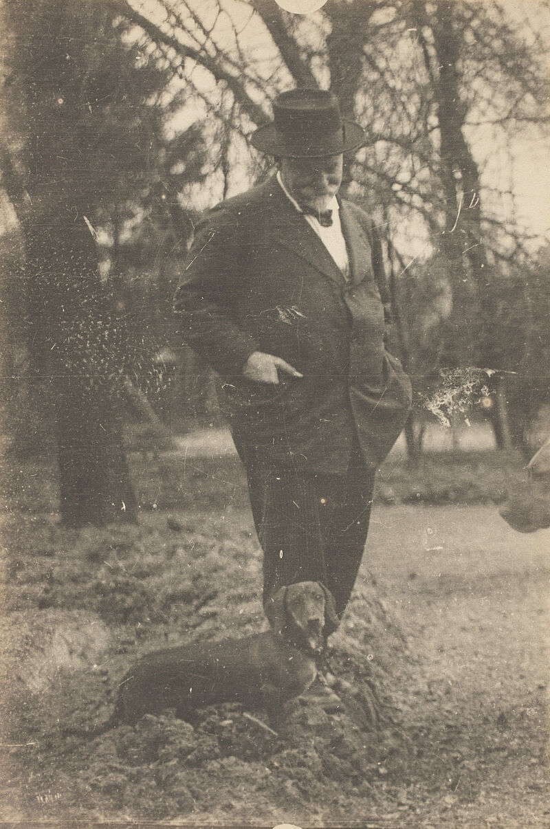 Frank Eugene Smith mit Hund