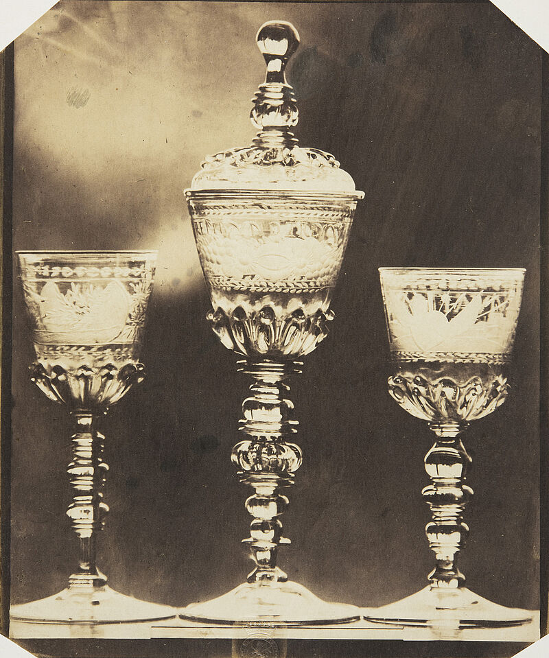 Ludwig Belitski, Drei Pokale, freie Glasmacher-Arbeit, zwei Drittel Naturgröße, 16. u. 17. Jahrhundert (aus: Vorbilder für Handwerker und Fabrikanten...), vor 1855