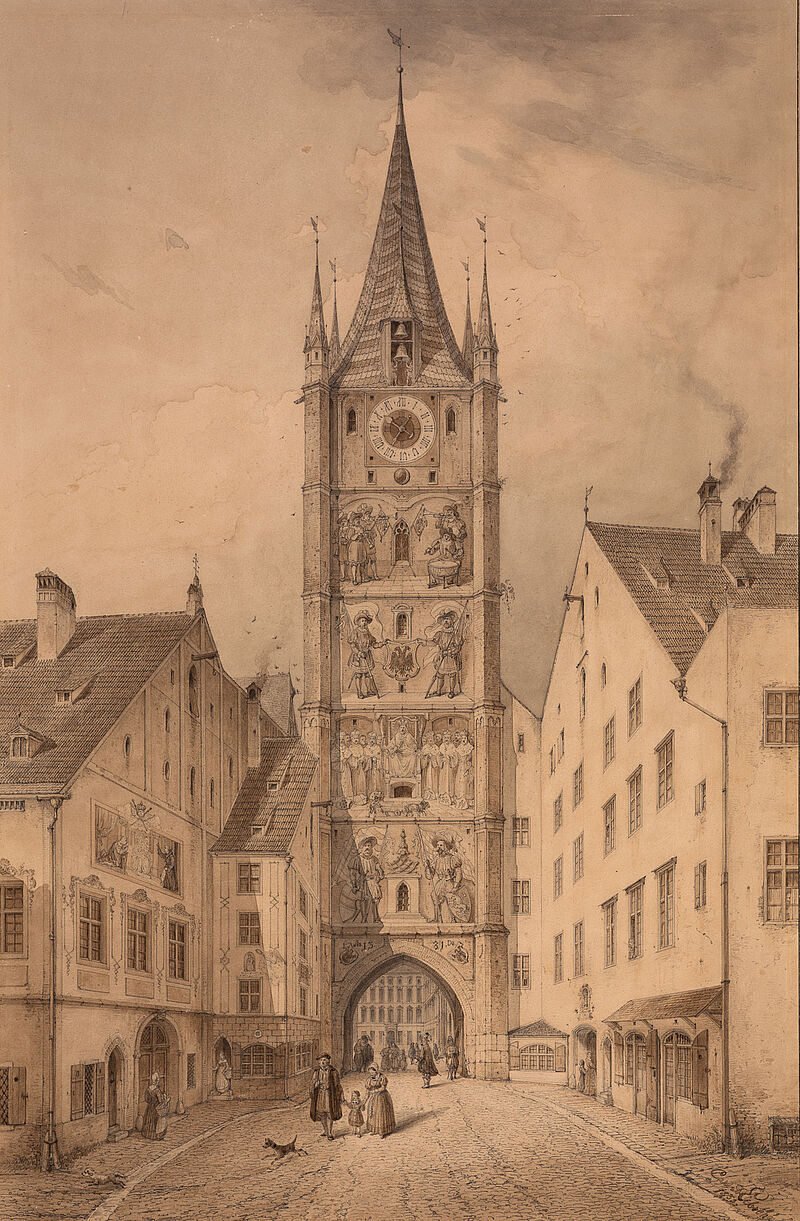 Carl August Lebschée, Der Schöne Turm, 1853