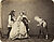 Joseph Albert, "Eduard Lang, Frl. Clara Lang, Seder, Heinrich Lang / Maskenball von 'Jung-München' 1862 / Der gestiefelte Kater" (Originaltitel), Februar 1862