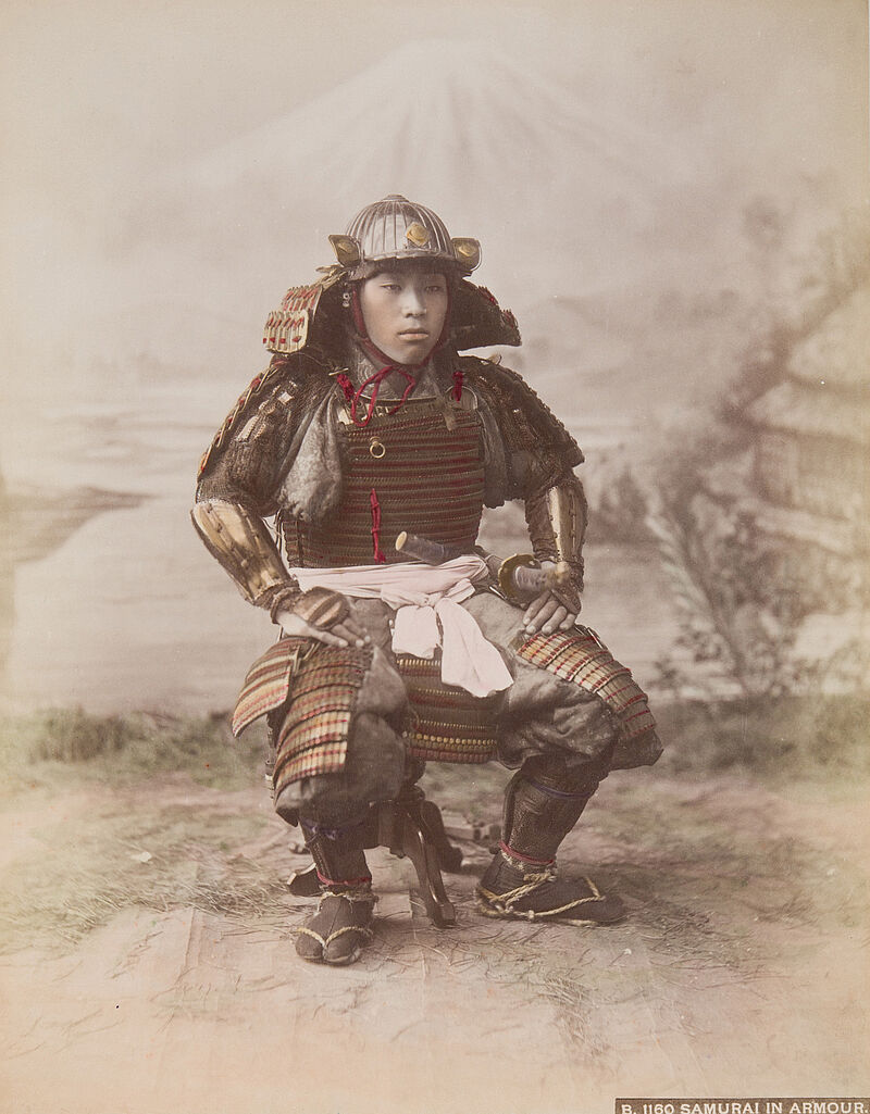 Kusakabe Kimbei, Samourai in Armour, Um 1880-1890