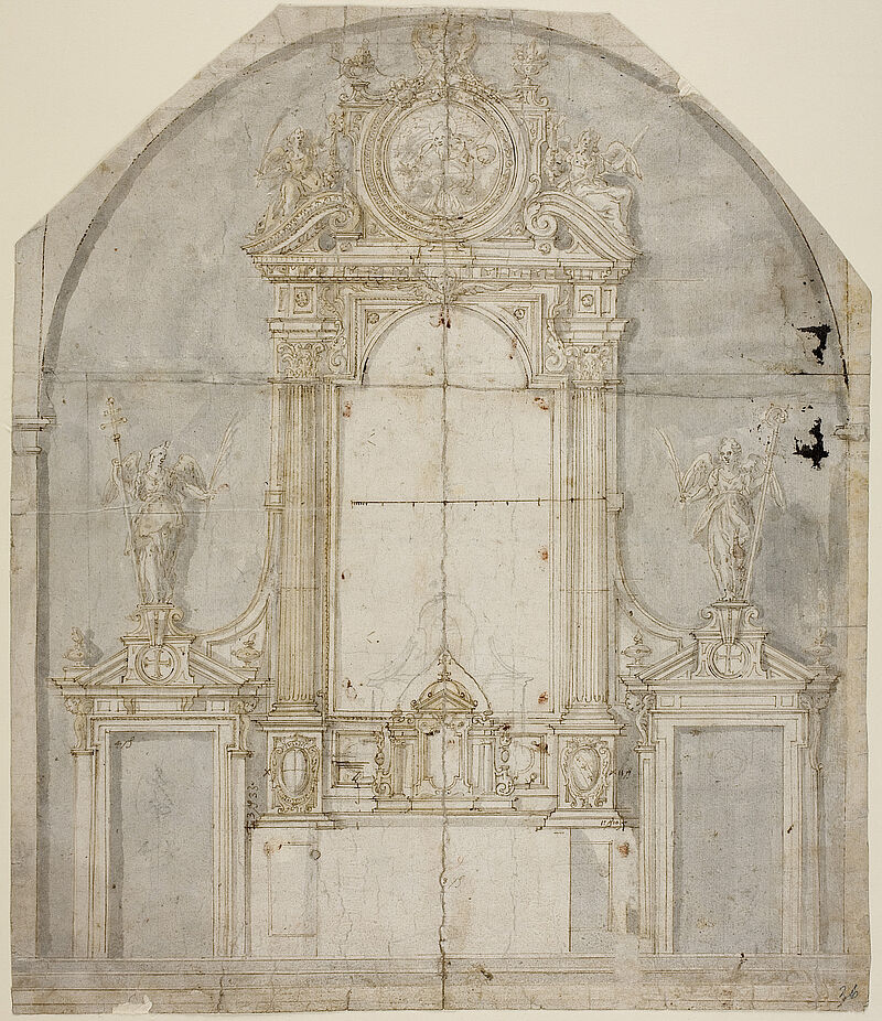 Hans Krumpper, Entwurf für einen Altar mit seitlichen Durchgängen