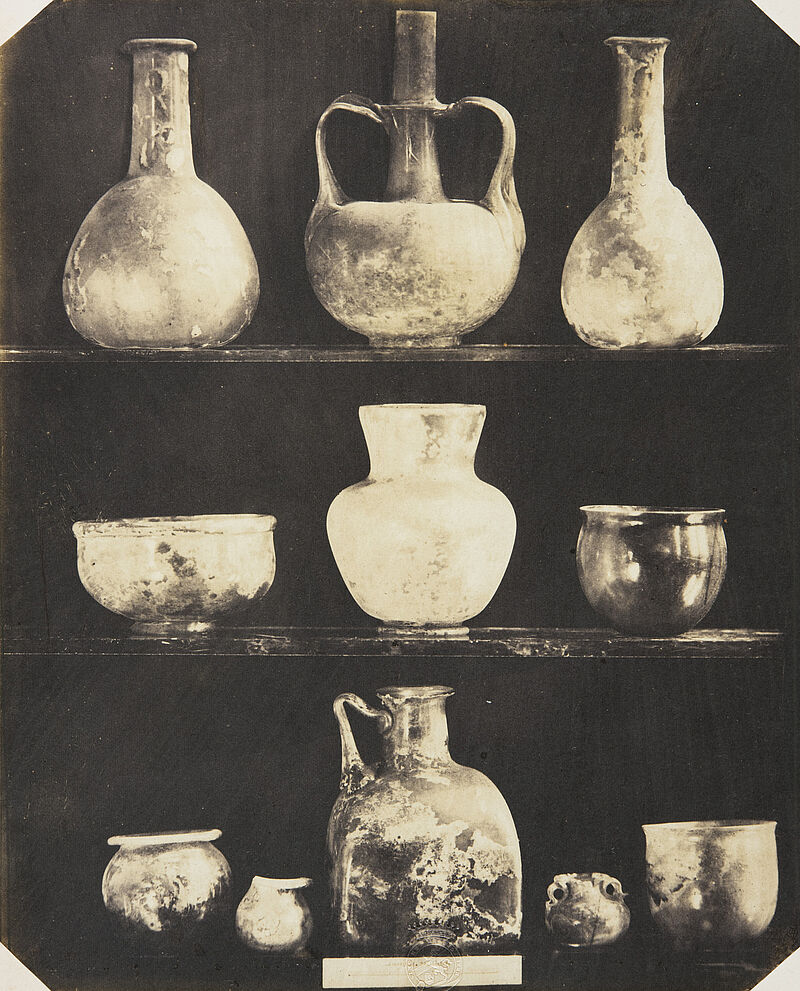 Ludwig Belitski, Elf antike römische Glasgefäße aus Pompeji und aus Köln (aus: Vorbilder für Handwerker und Fabrikanten...), vor 1855