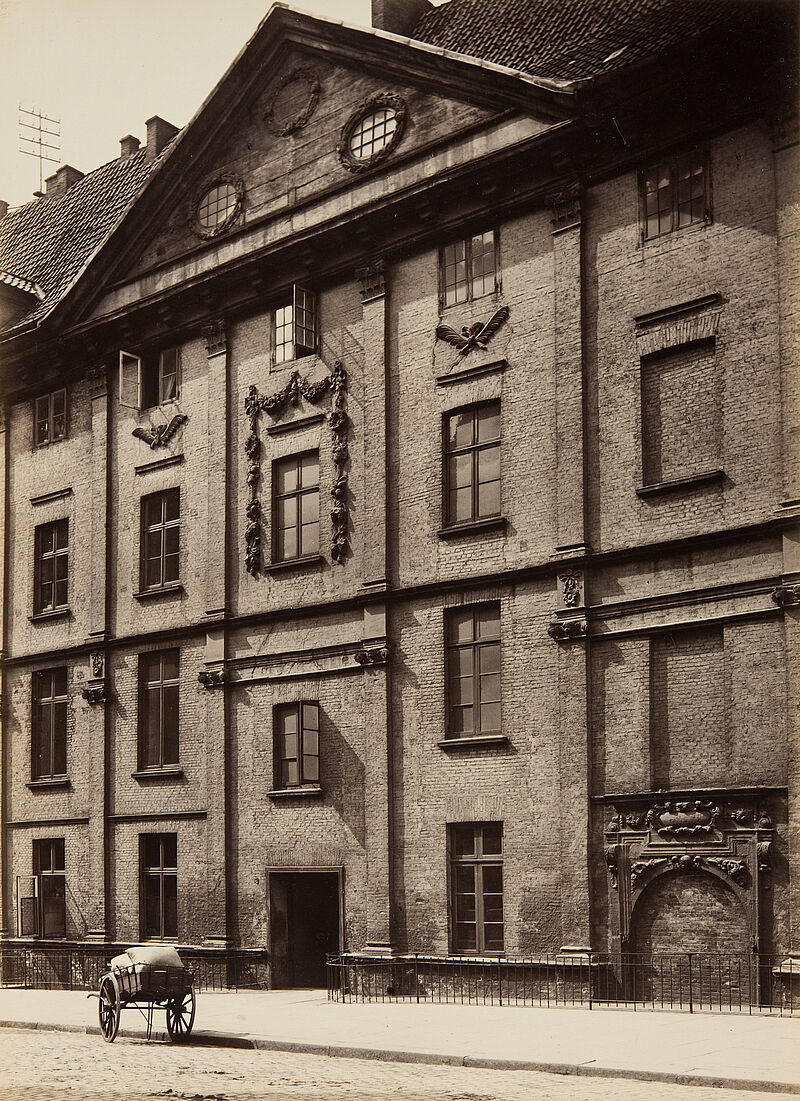 Georg Koppmann, Ecke der Brandstwiete und des neuen Wandrahm (Aus: Hamburg 1884. Ansichten aus dem niederzulegenden Stadttheil), 1884