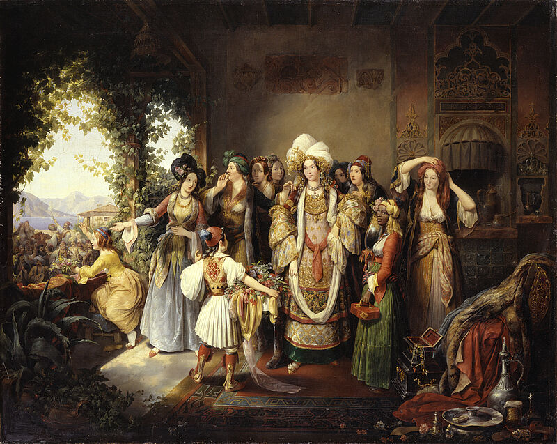 Joseph Petzl, Abholung der Braut (Griechisches Hochzeitsfest), 1835