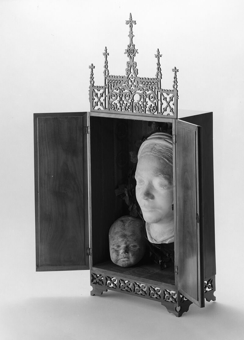 "Totenmaske der Anna Barbara Caterina Weigl (1820–1857) und ihres neugeborenen Kindes", 1857
