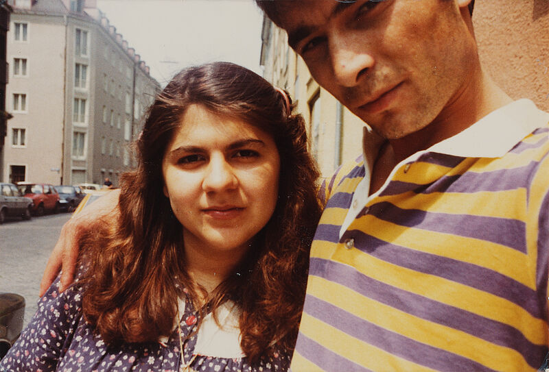 Cevdet Günes, Privatfoto von Frau G. mit ihrem Mann im Westend, 1983