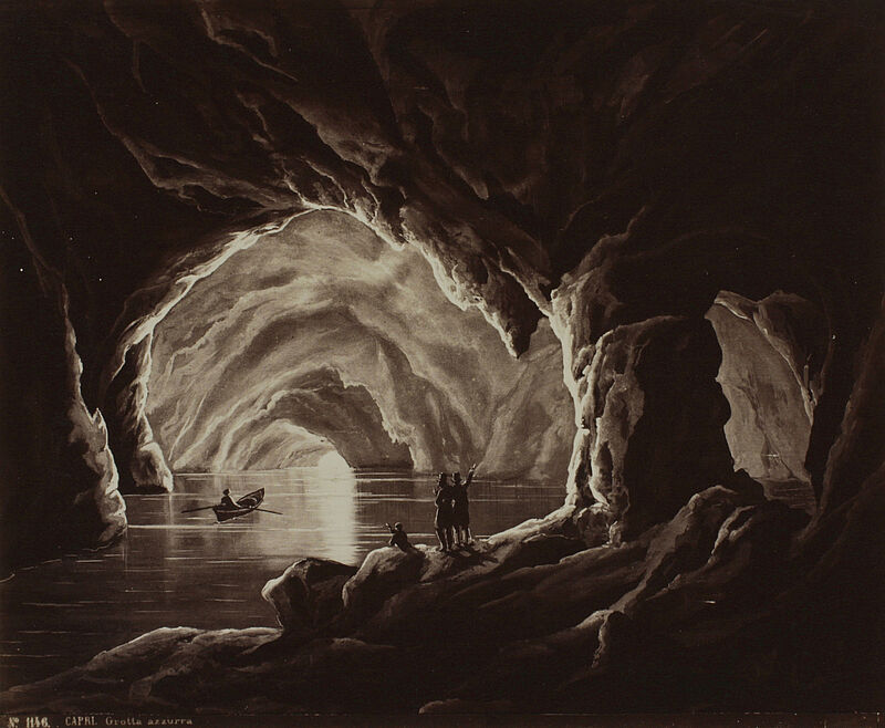 Giorgio Sommer, Capri, Grotta azzurra (Originaltitel), um 1870