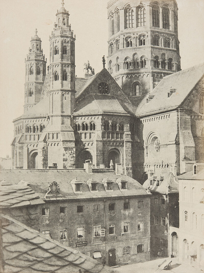 Charles Marville, Mainz, Südost-Fassade des Doms, 1852/1853