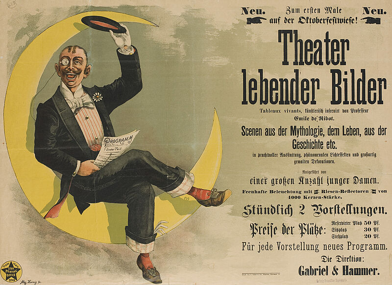 Alexander Hoenig, „Theater lebender Bilder / Gabriel & Hammer.“ (Originaltitel), 1894