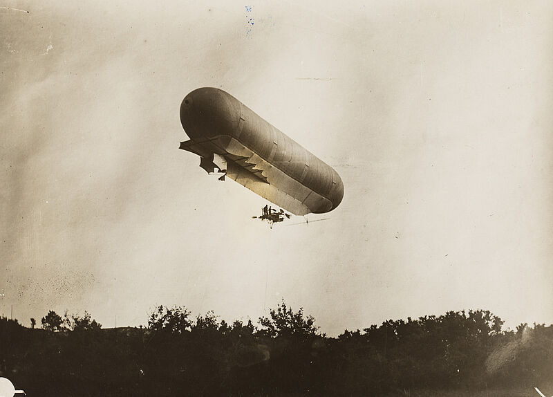 Philipp Kester, Zeppelin in der Luft, 1908