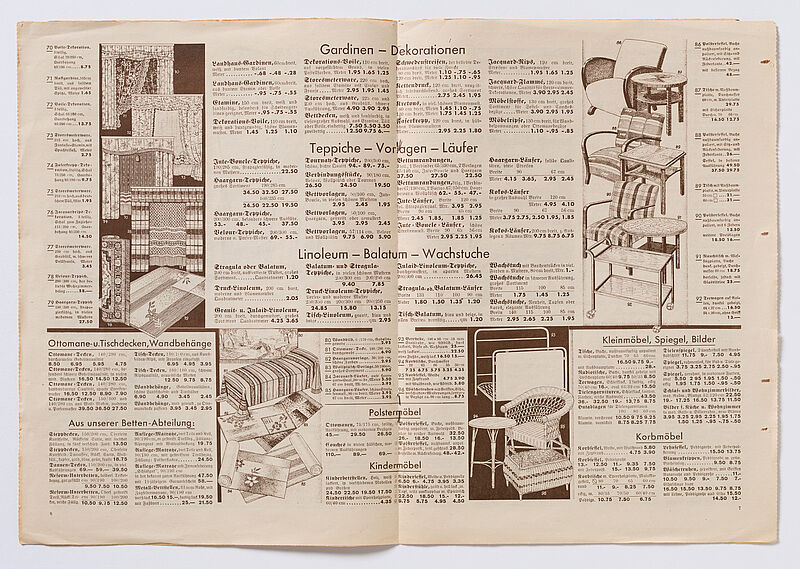 Werbebroschüre des Kaufhauses Heinrich Uhlfelder – "Was schenke ich?", um 1935